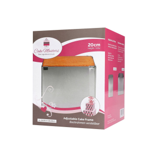 Cake Masters ráfek na dort nastavitelný hranatý výška 20 cm